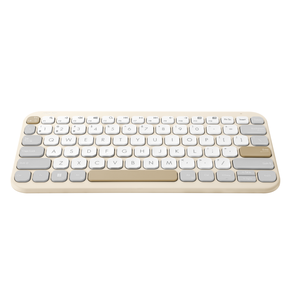 ASUS Marshmallow Keyboard KW100 (Green Tea Latte / Oat Milk) | Bluetooth Wireless | Distinctive looks Design | Scissor keys Style | 1Y Warranty