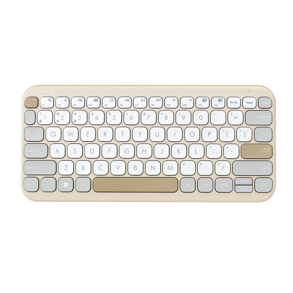 ASUS Marshmallow Keyboard KW100 (Green Tea Latte / Oat Milk) | Bluetooth Wireless | Distinctive looks Design | Scissor keys Style | 1Y Warranty