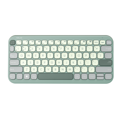 ASUS Marshmallow Keyboard KW100 (Green Tea Latte / Oat Milk) | Bluetooth Wireless | Distinctive looks Design | Scissor keys Style | 1Y Warranty