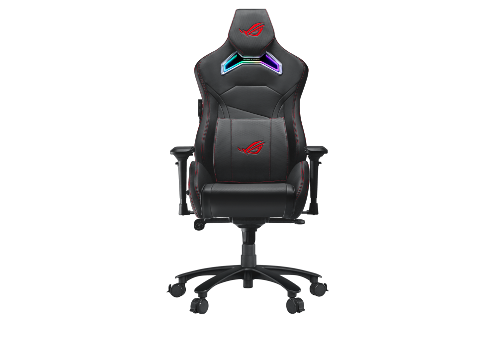 ASUS ROG Chariot SL300C Gaming Chair | AURA RGB | (L)730mm x (W) 730mm x (H) 1260mm-1350mm | Z Support Multi-function Tilt Mechanism | 4D Armrest | Lumber, Head Pillow | 2Y Warranty