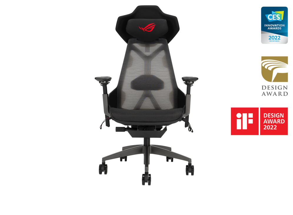 ASUS ROG Destrier SL400 Ergo Gaming Chair | Premium Materials | (W)720mm x (D)840mm x (H)1340-1440mm | Adjustable Armrest & Lumber | 3D with 360 Fully Rotate Armrest | 2Y Warranty