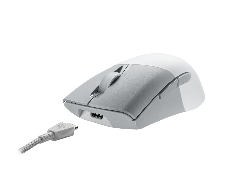 ASUS ROG Keris Wireless AimPoint Gaming Mouse P709 (Black/White) | 2 Years Warranty