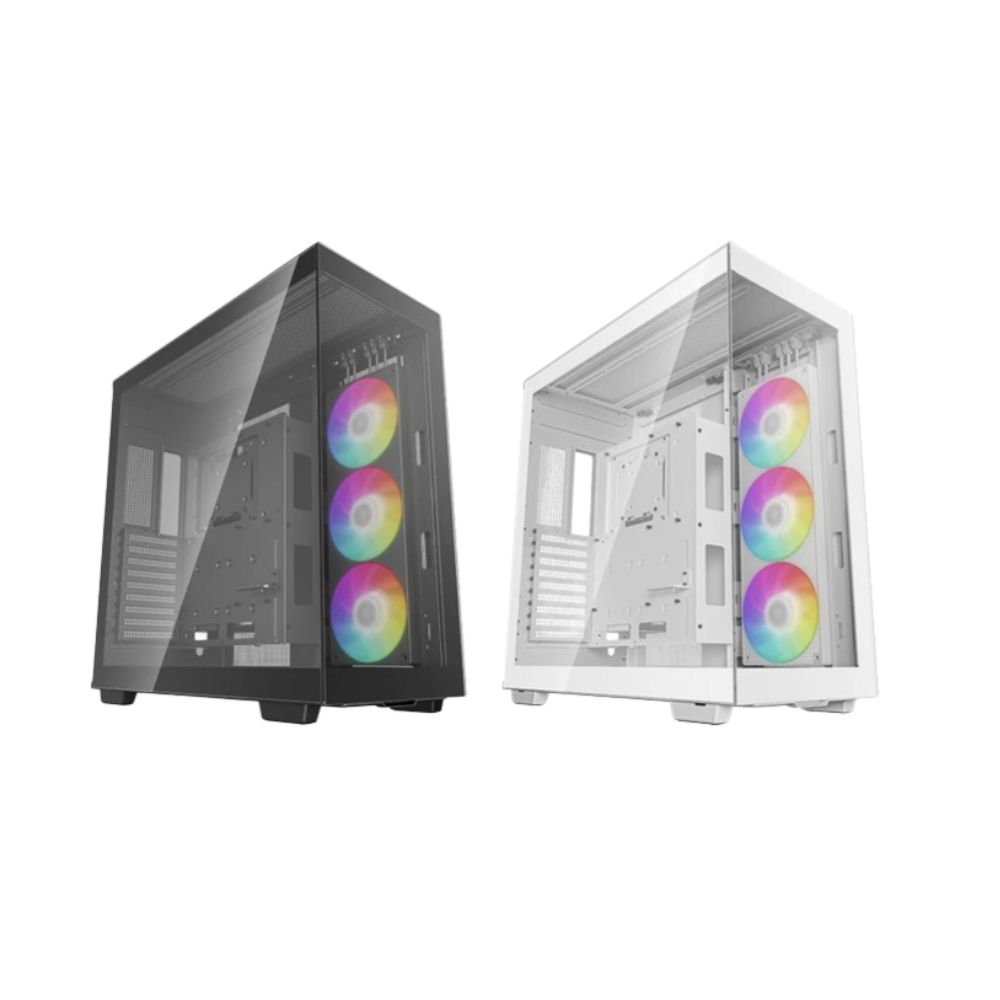 DeepCool CH780 PC case ATX Dual-Chamber 3 x 140mm PWM ARGB Fans Pre-Installed Full Tower Gaming Casing