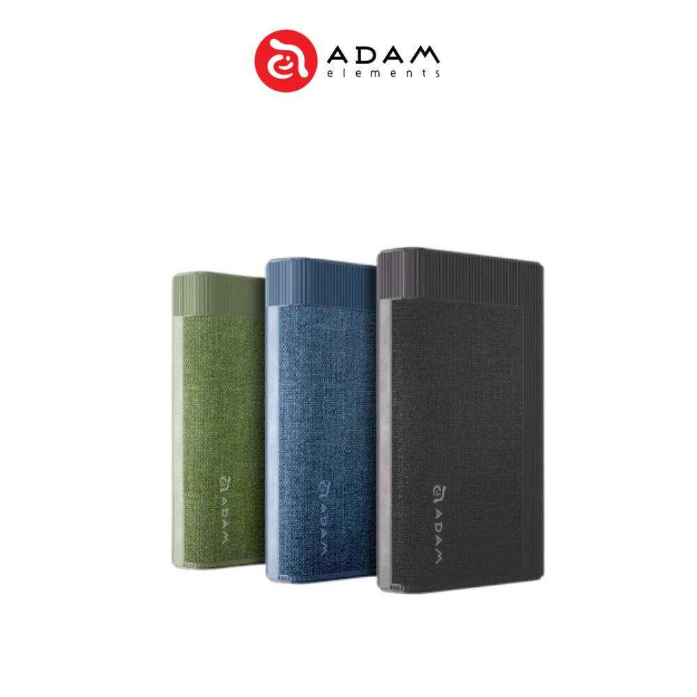 ADAM elements GRAVITY Pro 100W Fast Charging Power Bank 20000mAh | 100W Max Output | 1 Pouch | 1 USB C to C 240W Braided Cable