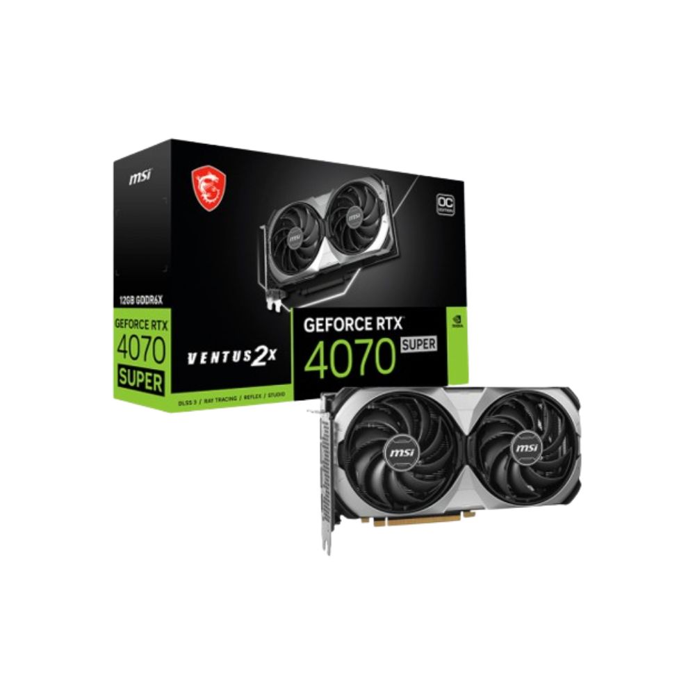 MSI RTX 4070 SUPER 12GB GDDR6X 192Bit VENTUS 2X OC 12G VGA Graphics Card