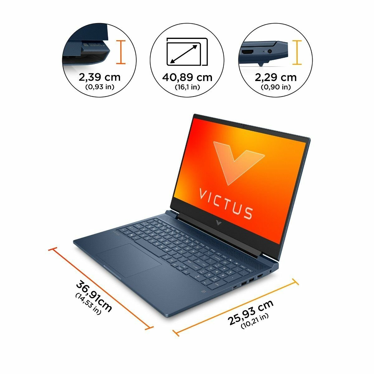 HP Victus Gaming 16-S0046AX Gaming Laptop | AMD Ryzen 5-7640HS | NVD RTX3050