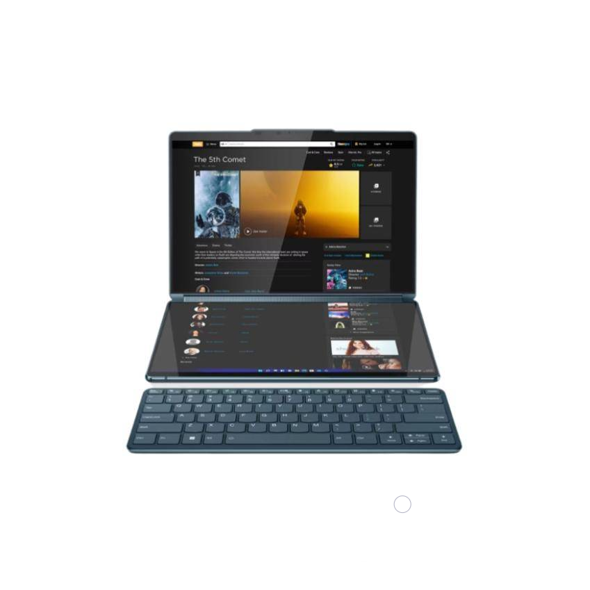 Lenovo Yoga Book 9i Laptop (82YQ001HMJ)(Tidal Teal) | Intel EVO Core i7-1355U | 16GB RAM 1TB SSD | 13.3 2.8K(2880x1800) OLED & Touch | Intel Iris Xe |MS Office Home & Student 2021 | Win11 | 3Y Warranty
