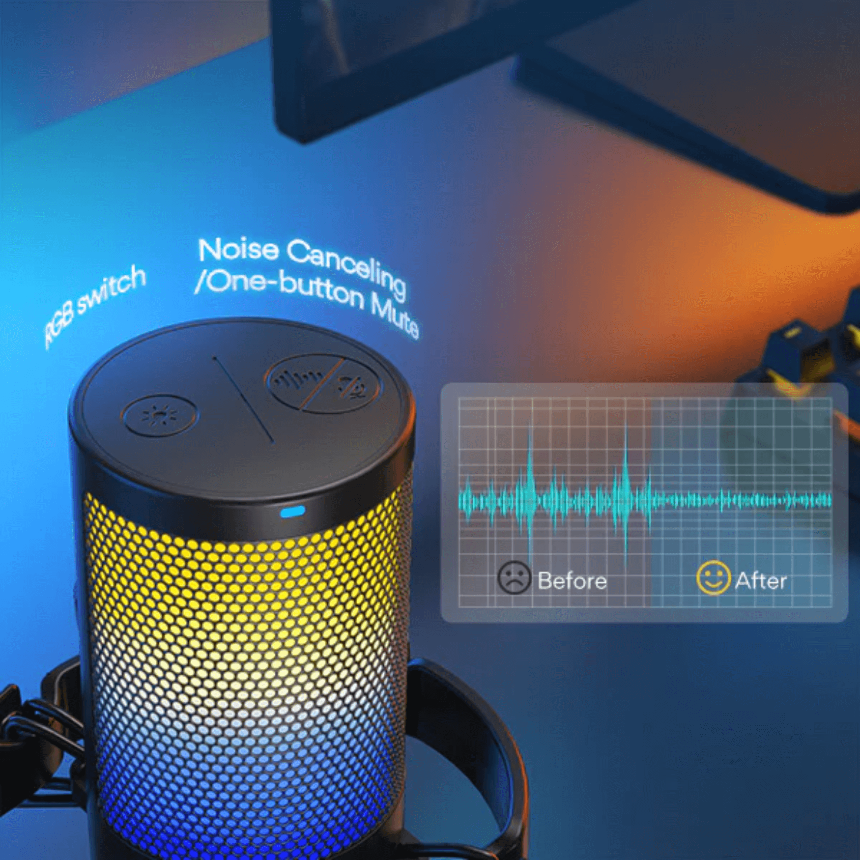 Maono DGM20 Conder USB Gaming RGB Microphone