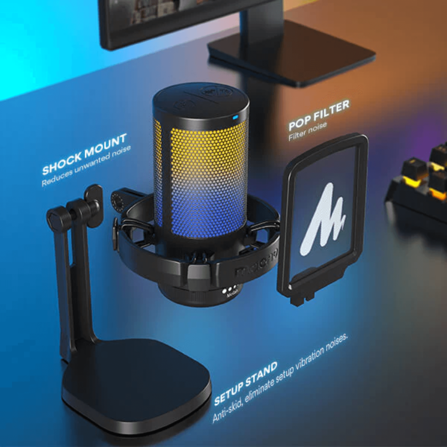 Maono DGM20 Conder USB Gaming RGB Microphone