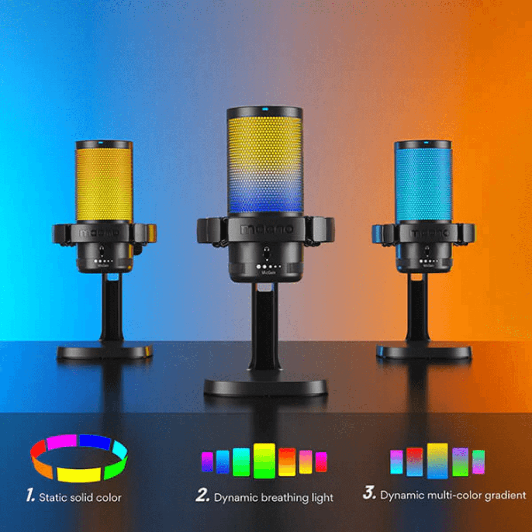 Maono DGM20 Conder USB Gaming RGB Microphone