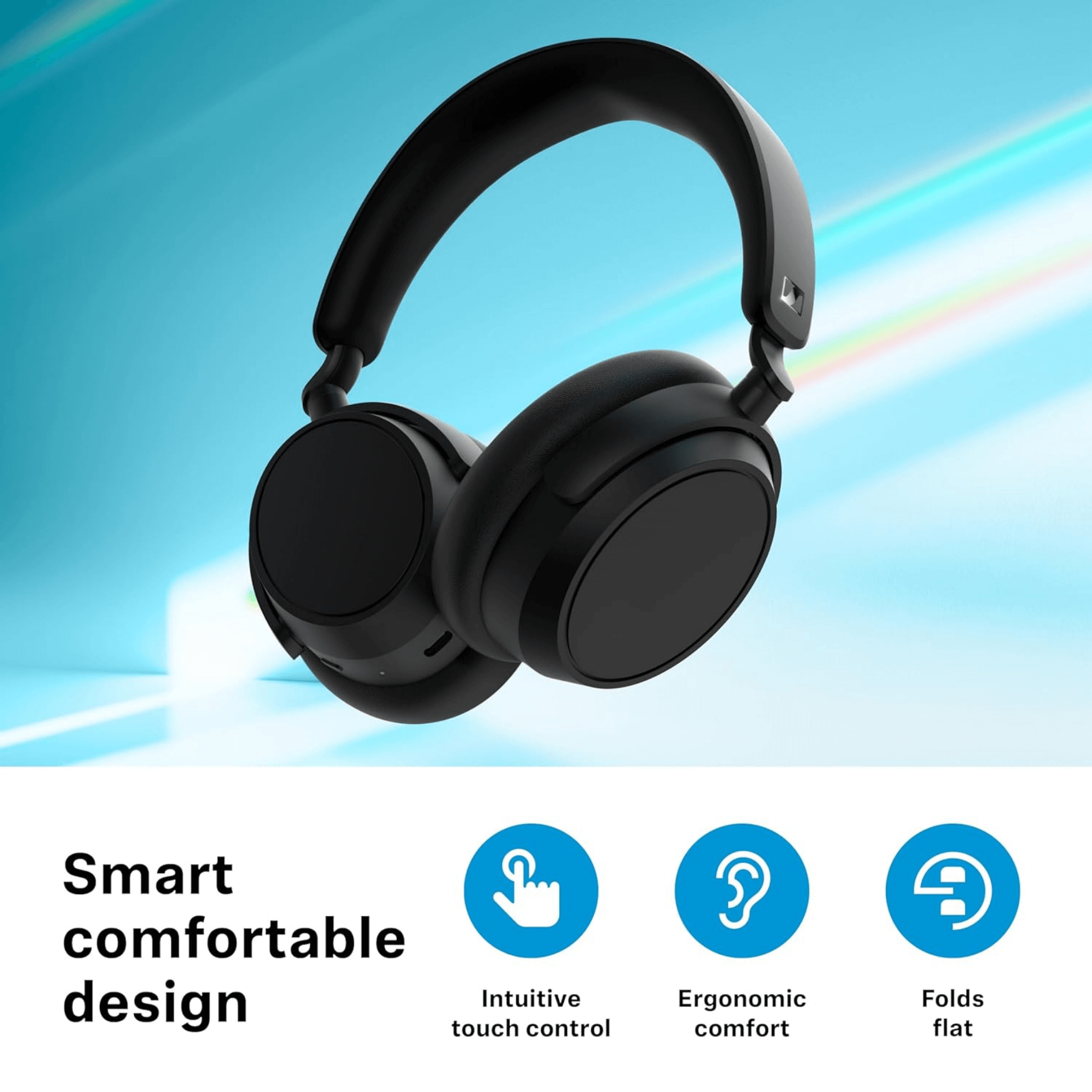 Sennheiser Accentum / Accentum Plus Wireless Hybrid ANC Headphone | 50-Hour Battery Playtime