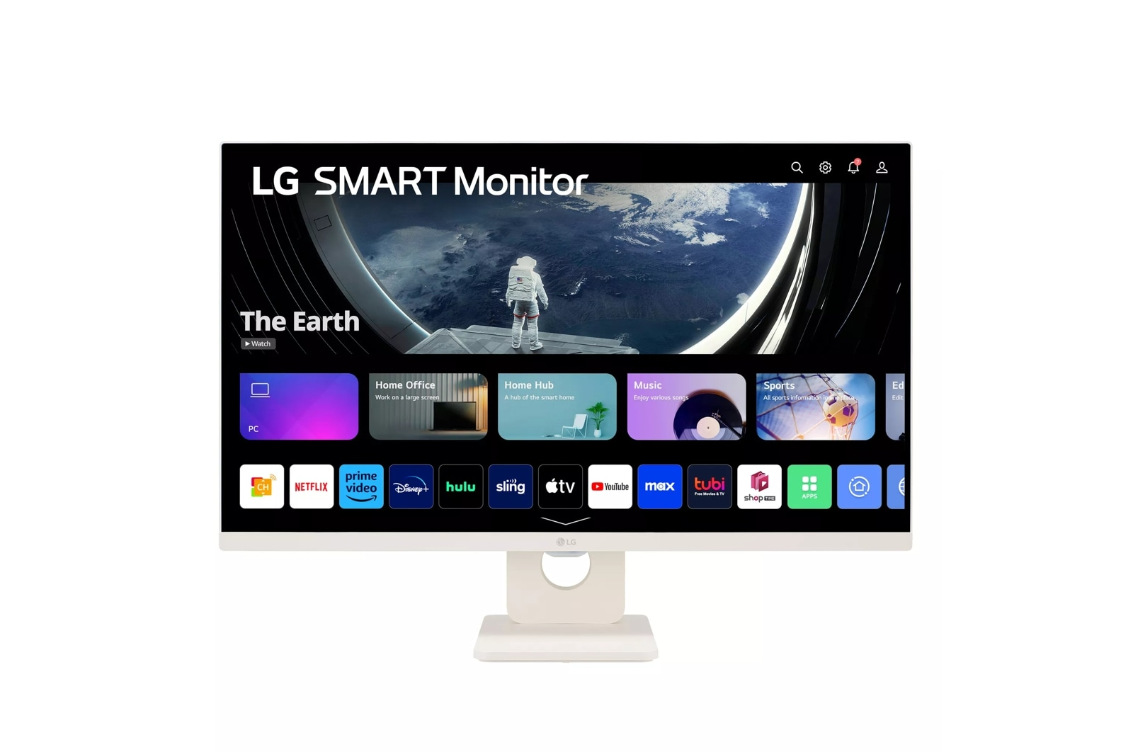 LG 27SR50F-W Smart Monitor | 27"0 | FHD(1920x1080) | 14ms | IPS Panel | 60Hz | HDR10 | HDMI & USB A | Speaker |WebOS | VESA | 3Y Warranty