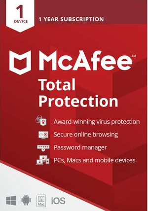 MCAFEE Total Protection (1 Device 1 Year / 1 Device 3 Years)