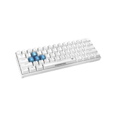 Acer Predator Gaming Aethon 330 Wireless Keyboard White | Kailh Switches | 61 Keys including Media Keys | Dual Mode - Wired and Bluetooth | 1Y Warranty