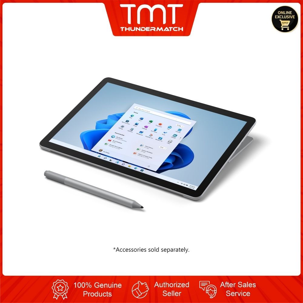 [CLEARANCE] Microsoft Surface GO 3 Platinum / Black | 1 Year Warranty + Free Mobile Bluetooth Mouse worth RM199