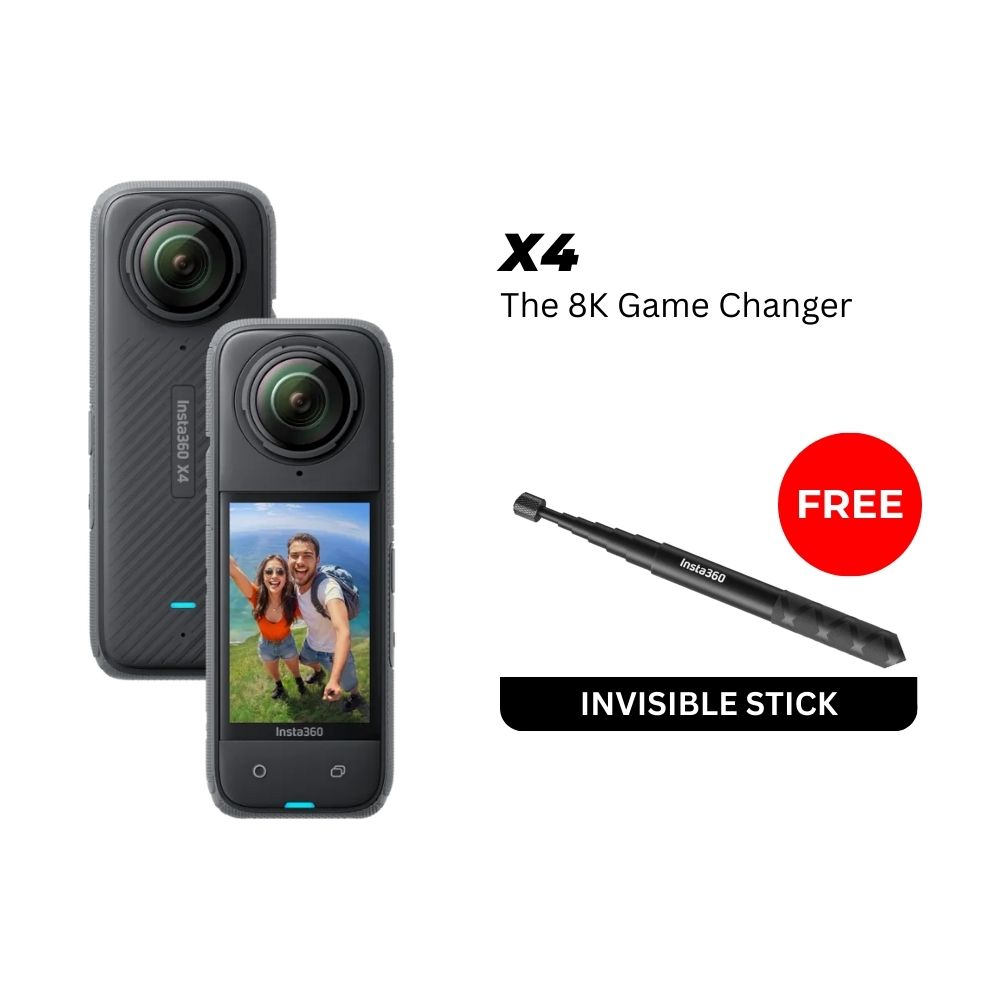 Insta360 X4 8K30fps + 5.7K60fps 360 Video Water Proof Pocket Action Camera