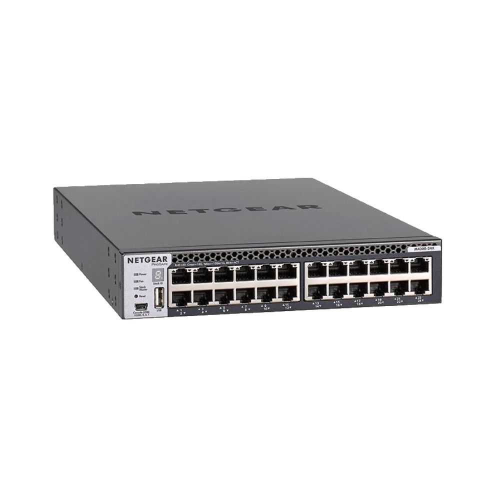 NETGEAR M4300-24X 24x10G and 4xSFP+ Stackable Managed Switch