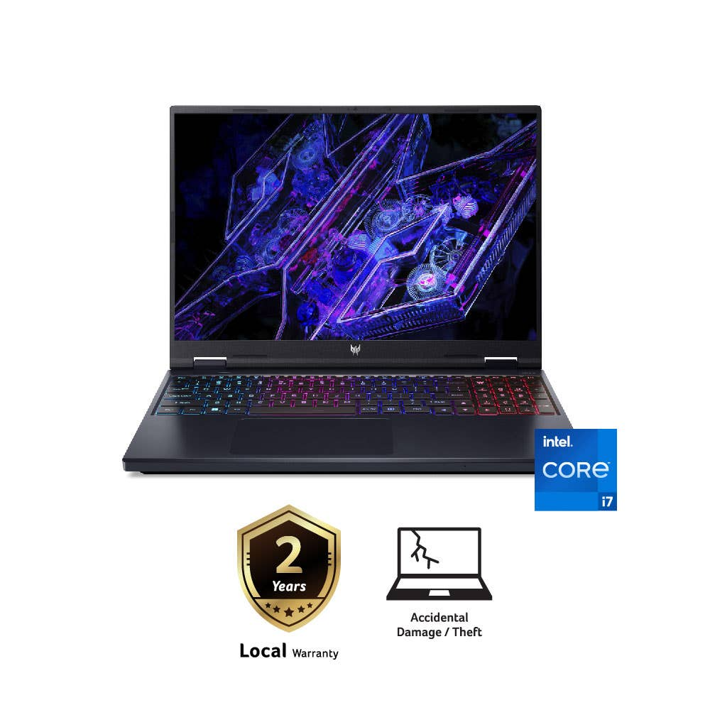 Acer Predator Helios Neo 16 PHN16-72-75XH Gaming Laptop (Black) | i7-14700HX | 16GB RAM 1TB SSD | 16"WQXGA (165Hz) | RTX4070 8GB | Win11 | 2Y Warranty