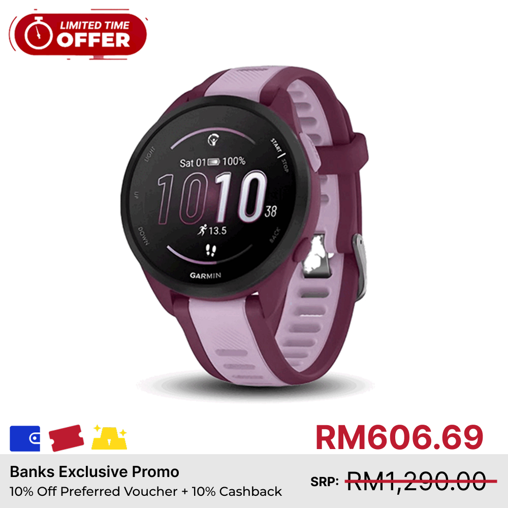 Garmin Forerunner 165 GPS Running Smartwatch