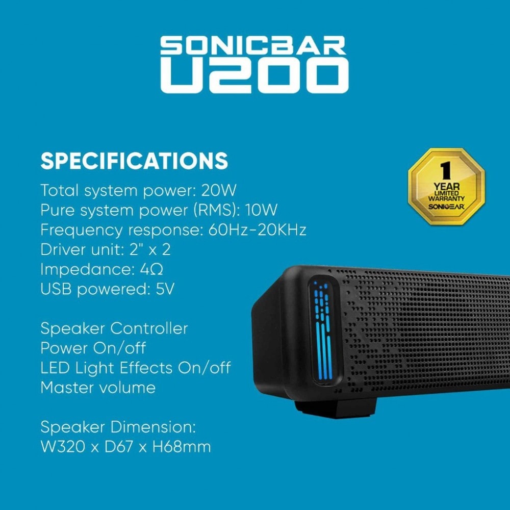 SonicGear Sonicbar Soundbar U200 / U300
