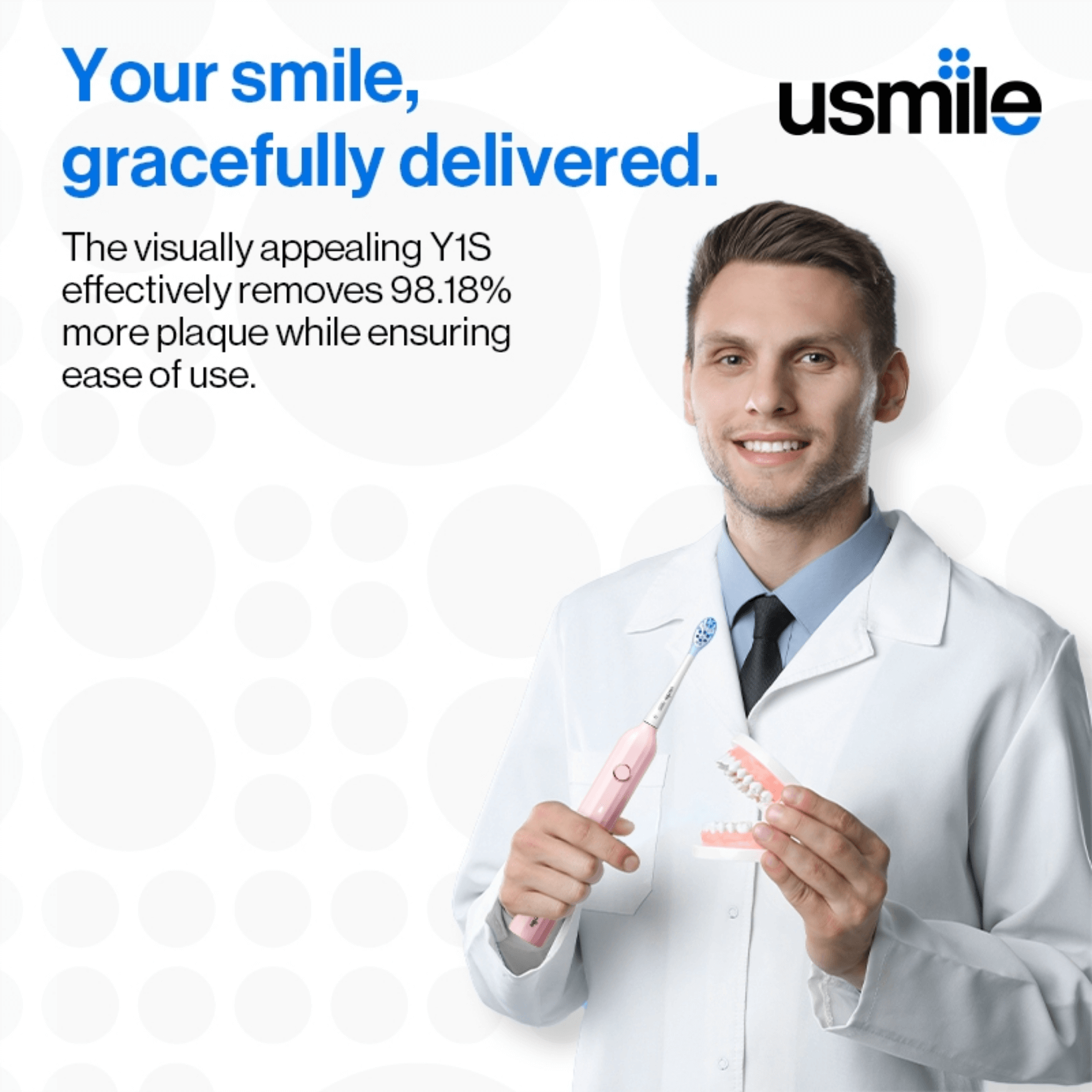 usmile Y1S Sonic Electric Toothbrush Classic Roman Column Design ...