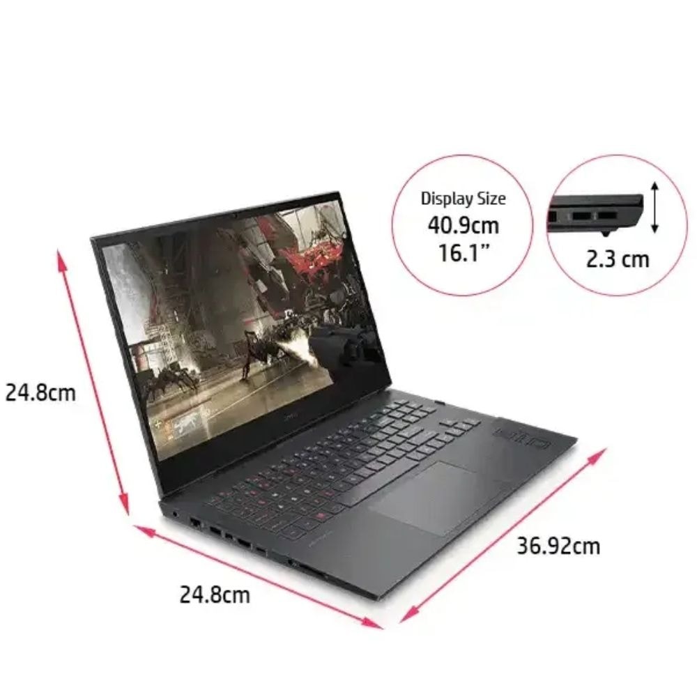 HP OMEN 16-b0074TX 4N0T4PA Gaming Laptop | i7-11800H | 16GB RAM 512GB SSD | 16.1"QHD 165Hz | NVIDIA® GeForce RTX™ 3070 | 4Z RGB | W10 | BAG