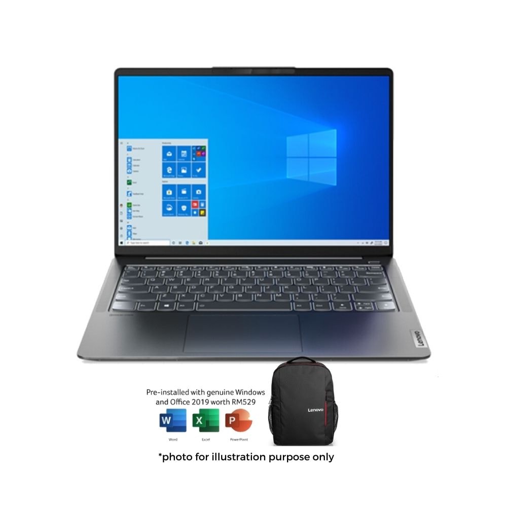 Lenovo IdeaPad 5 Pro 14ACN6 82L70034MJ Laptop | AMD Ryzen 5 5600U | 16GB RAM 512GB SSD | 14" | NVD MX450 | MS OFFICE + BAG