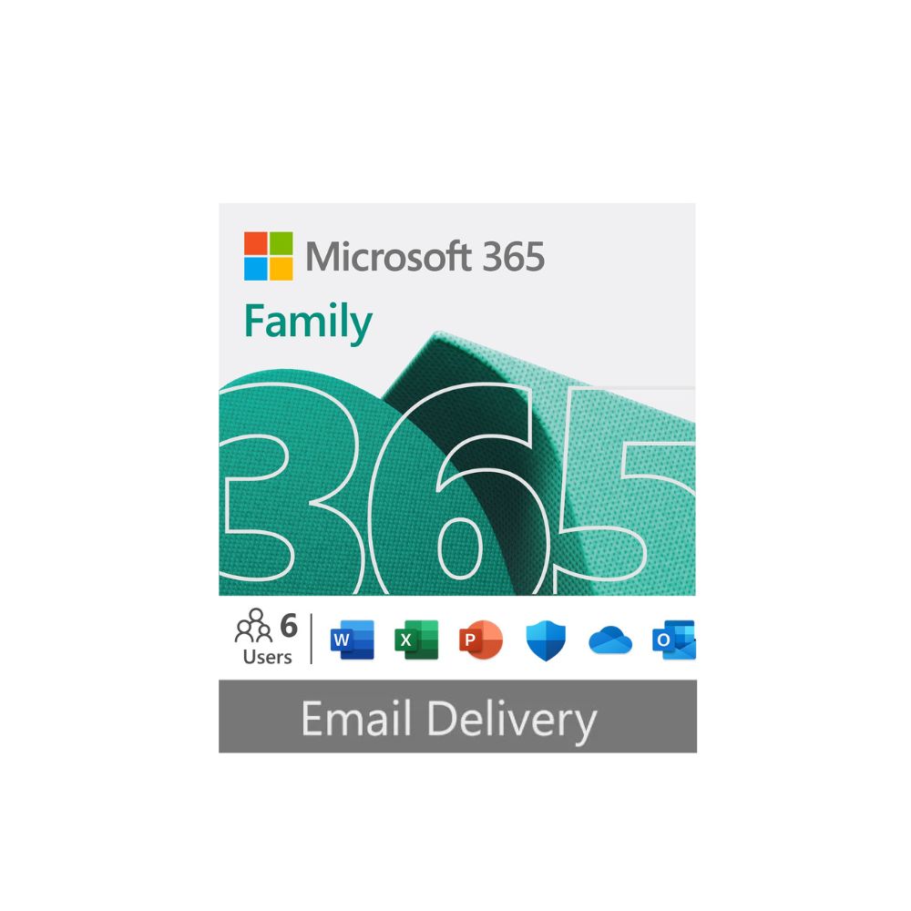 Microsoft 365 Family ESD | License Key 6-User PC/Mac | 1Year Subscription | 6GQ-00083