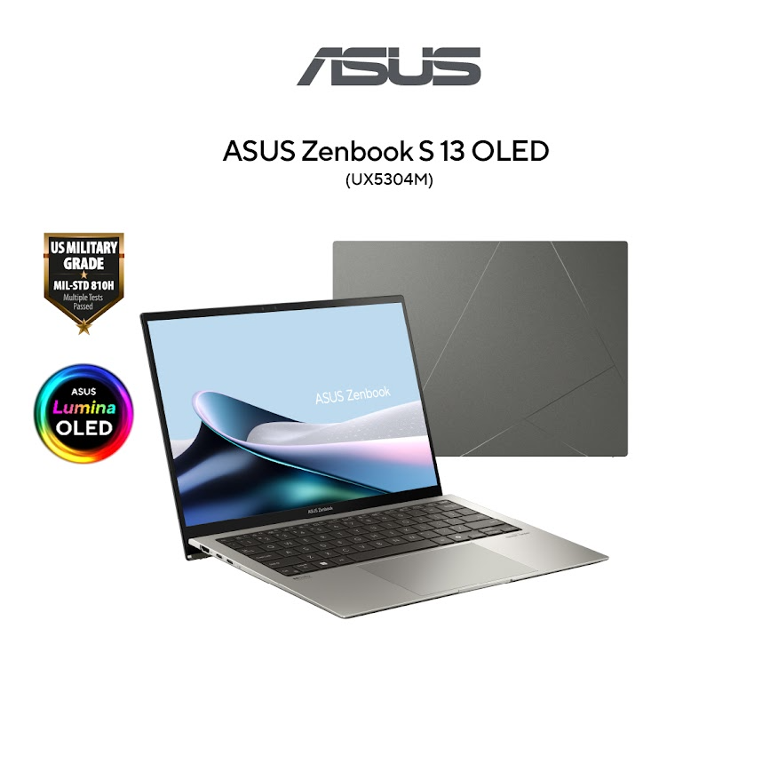 ASUS Zenbook S 13 OLED UX5304M-ANQ137WS/ANQ138WS Laptop | Intel EVO Core Ultra 7-155U