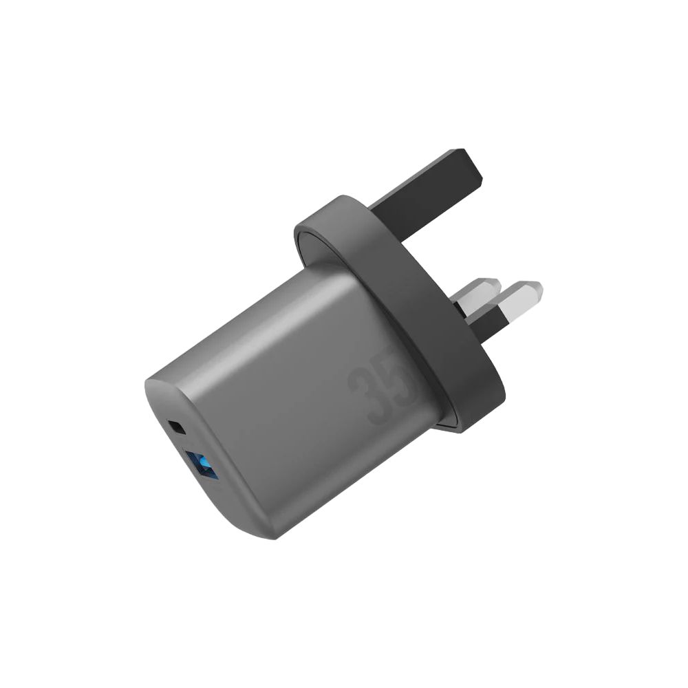 Energea AmpCharge Compact Wall Charger (UK) GaN 35