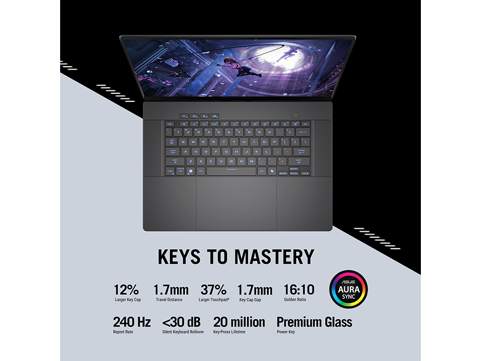 Asus ROG Zephyrus G16 GA605W-VQR035W / GA605W-VQR037W Gaming Laptop | AMD Ryzen AI 9 HX 370 | NVD RTX4060