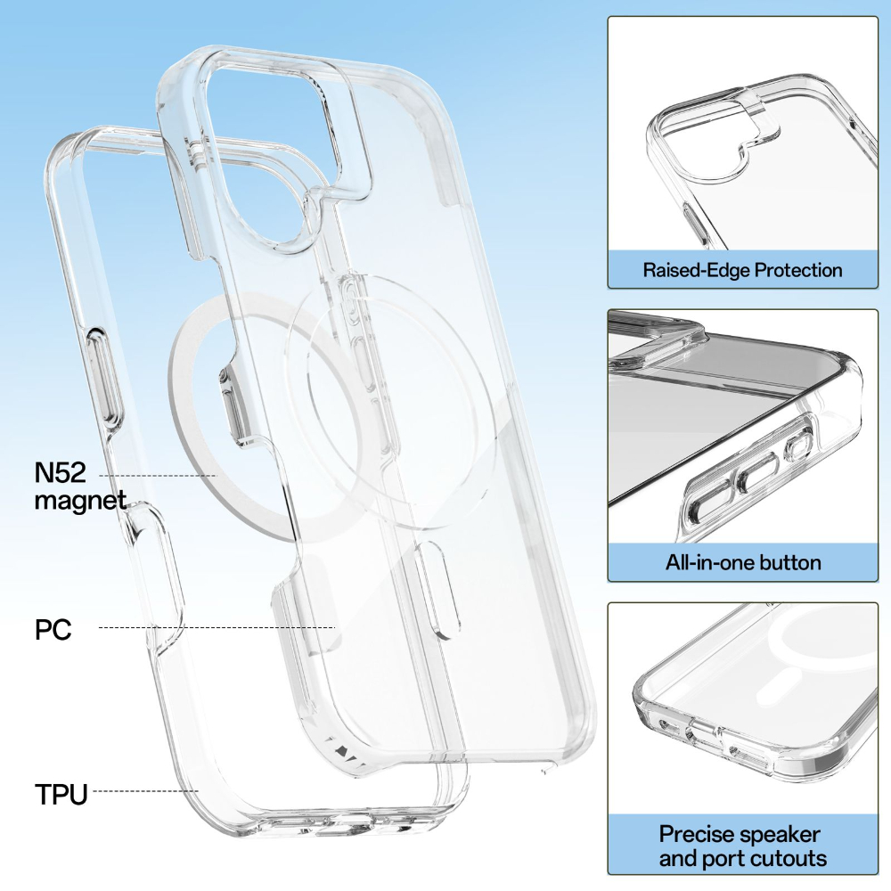 imade Crystaline Magsafe Case for iPhone 17 Series & iPhone Air