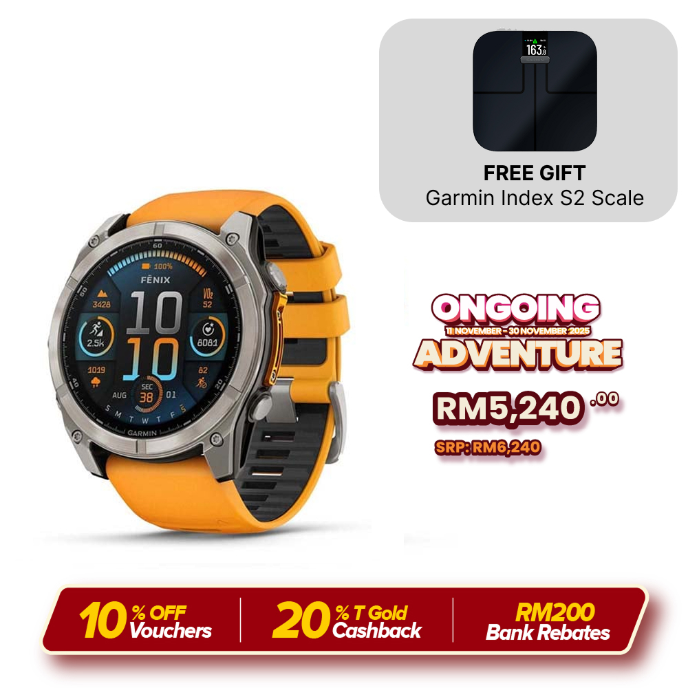 Garmin Fenix 8 AMOLED GPS Smartwatch