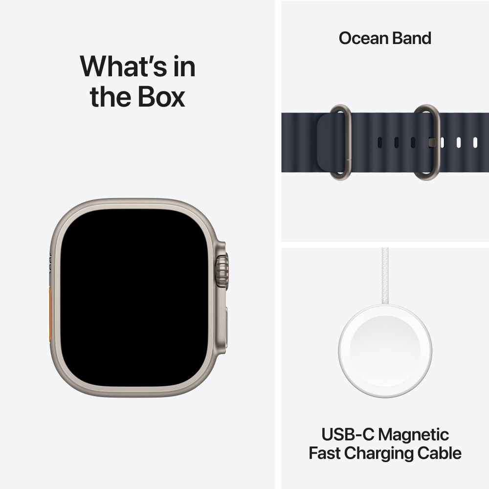 Apple Watch Ultra 2 Titanium Case with Ocean Band (GPS + Cellular)