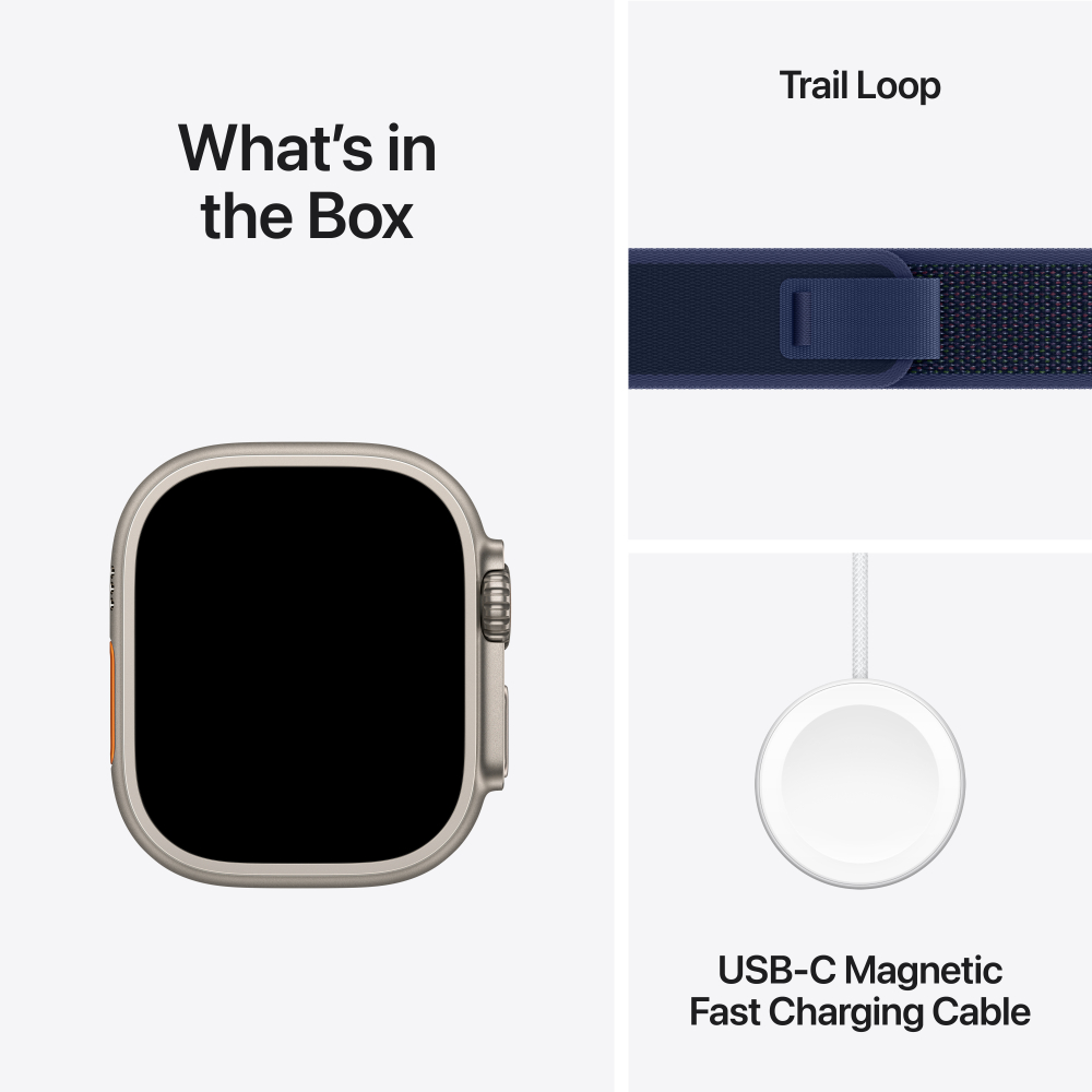 Apple Watch Ultra 2 Titanium Case with Trail Loop (GPS + Cellular)
