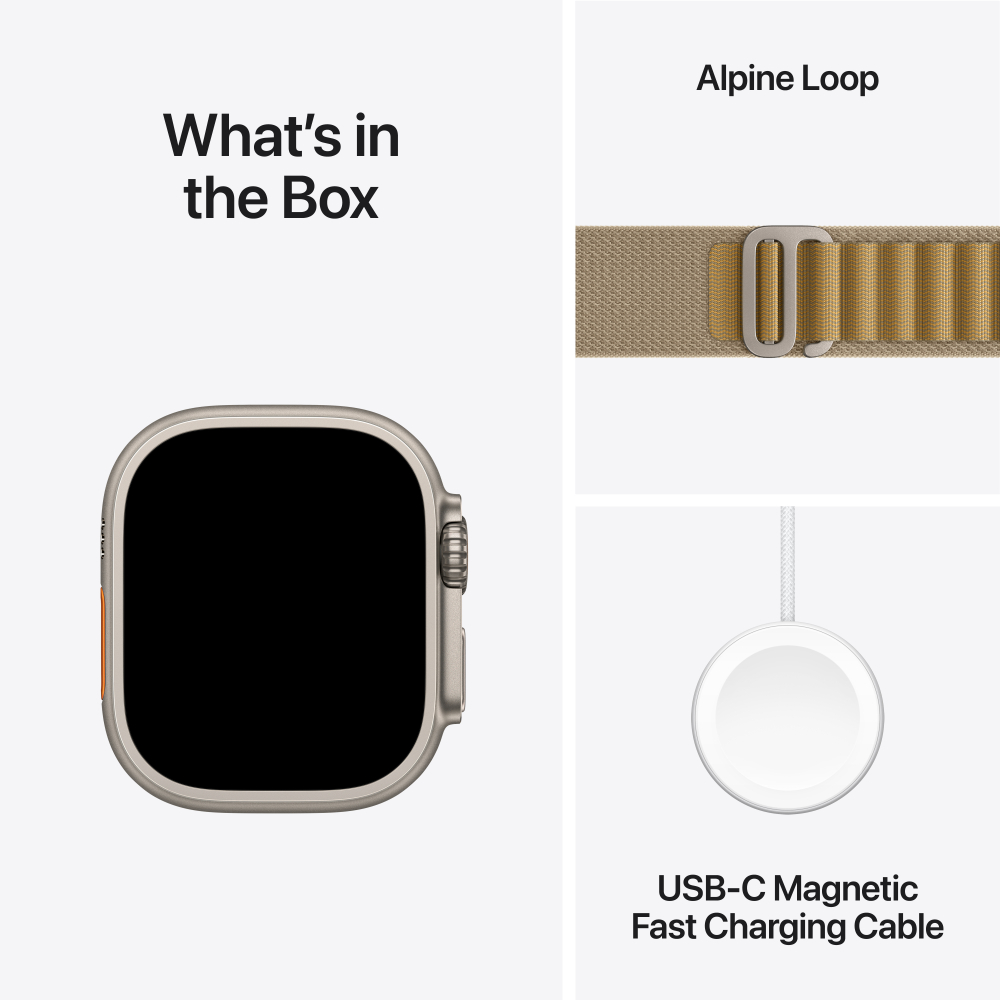 Apple Watch Ultra 2 Titanium Case with Alpine Loop (GPS + Cellular)