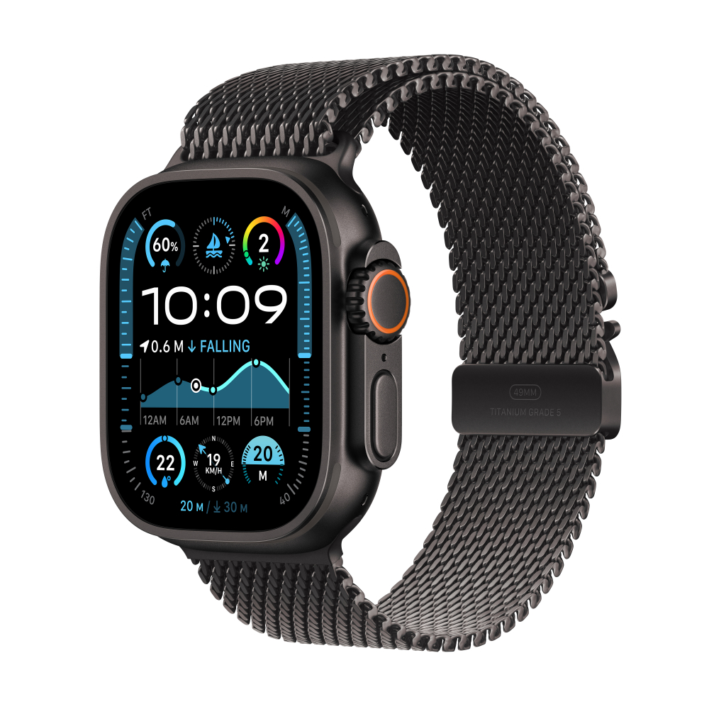 Apple Watch Ultra 2 Titanium Case with Milanese Loop (GPS + Cellular)