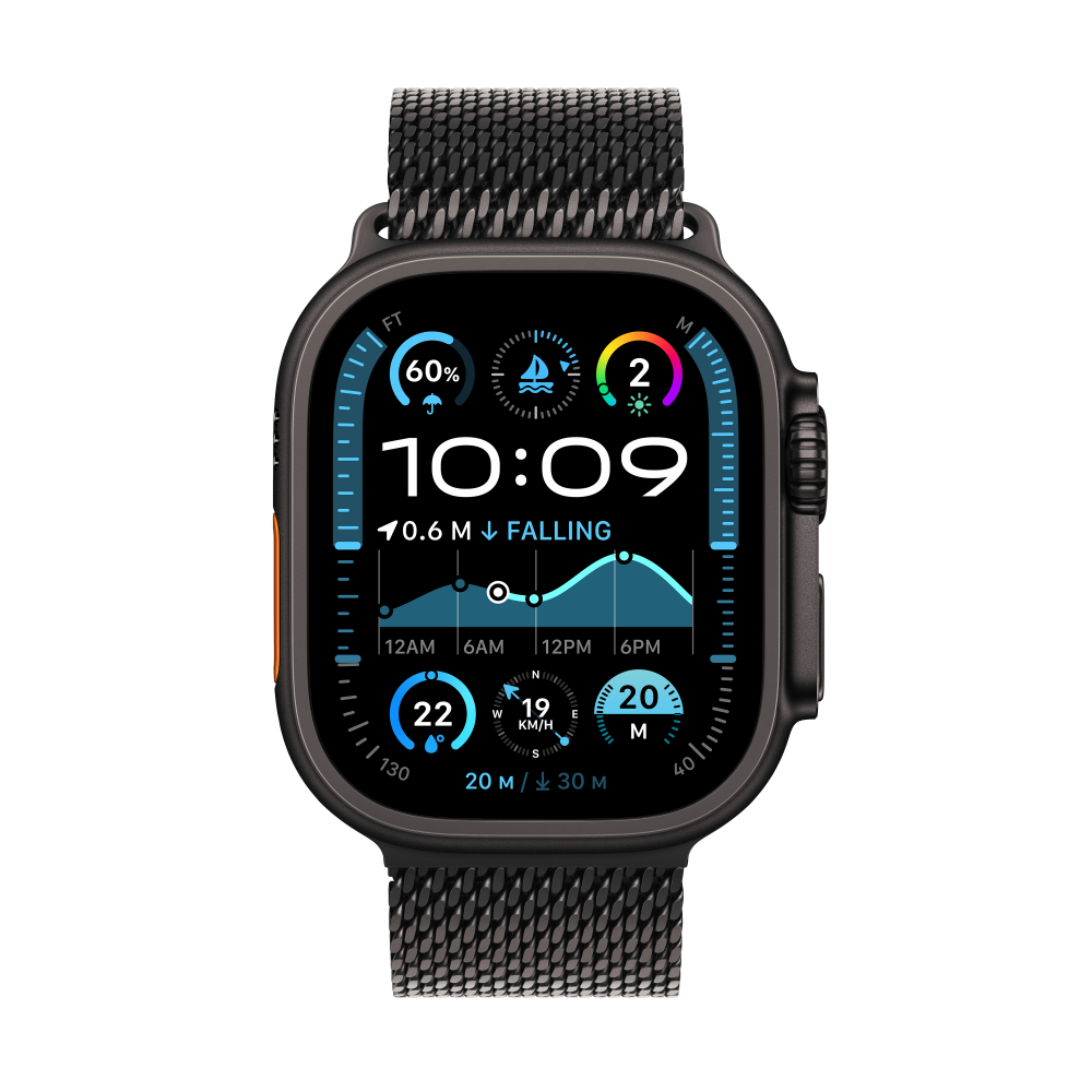 Apple Watch Ultra 2 Titanium Case with Milanese Loop (GPS + Cellular)