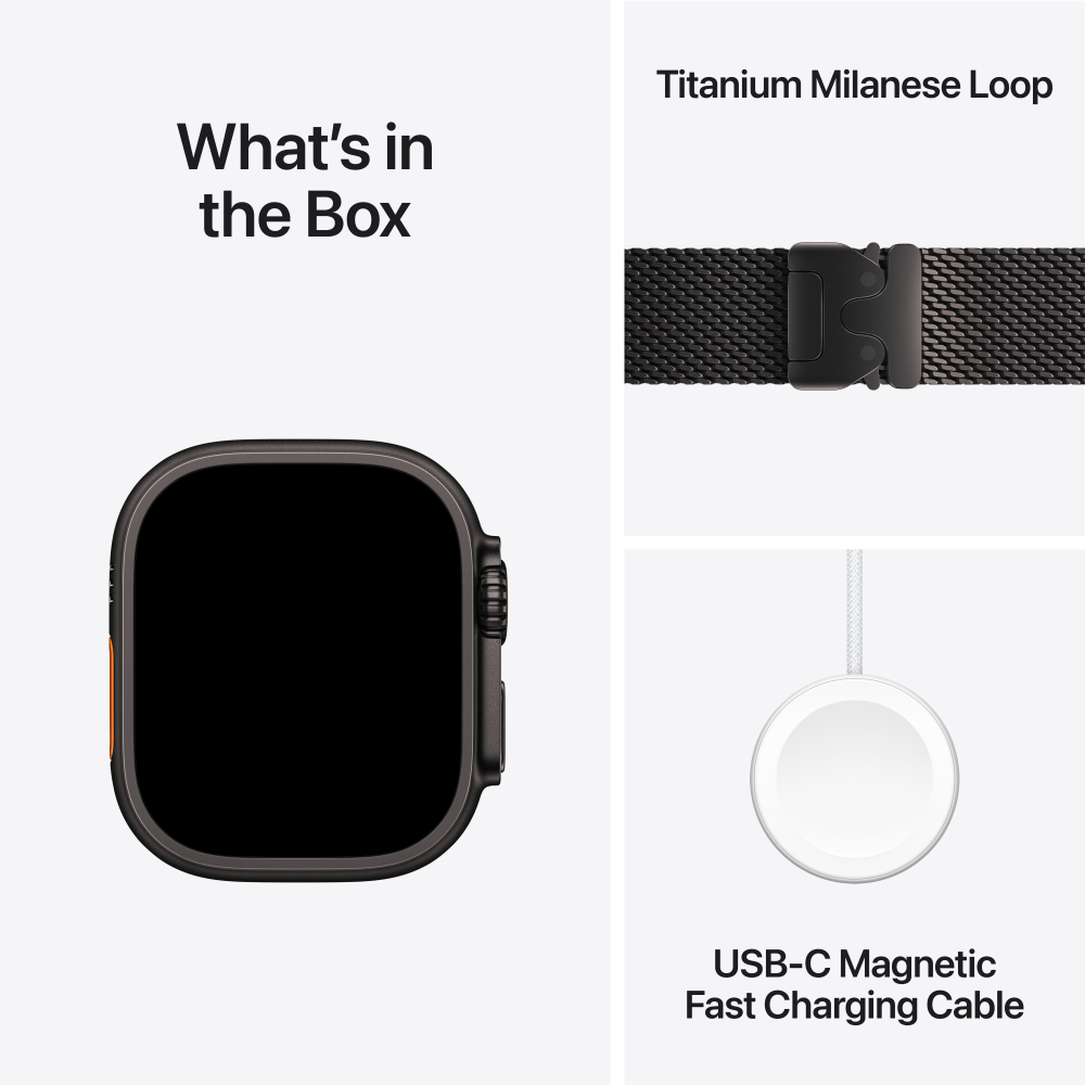 Apple Watch Ultra 2 Titanium Case with Milanese Loop (GPS + Cellular)