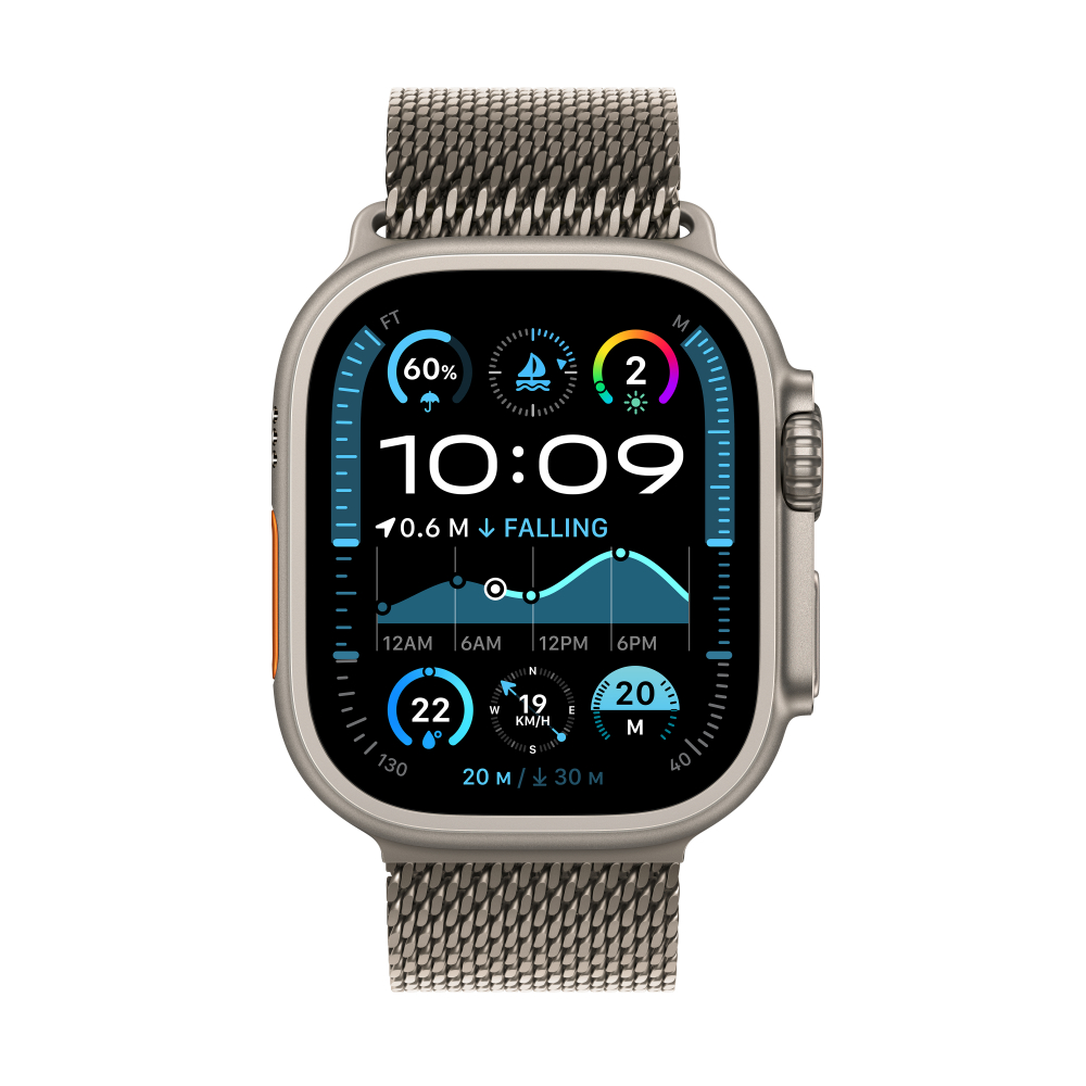 Apple Watch Ultra 2 Titanium Case with Milanese Loop (GPS + Cellular)