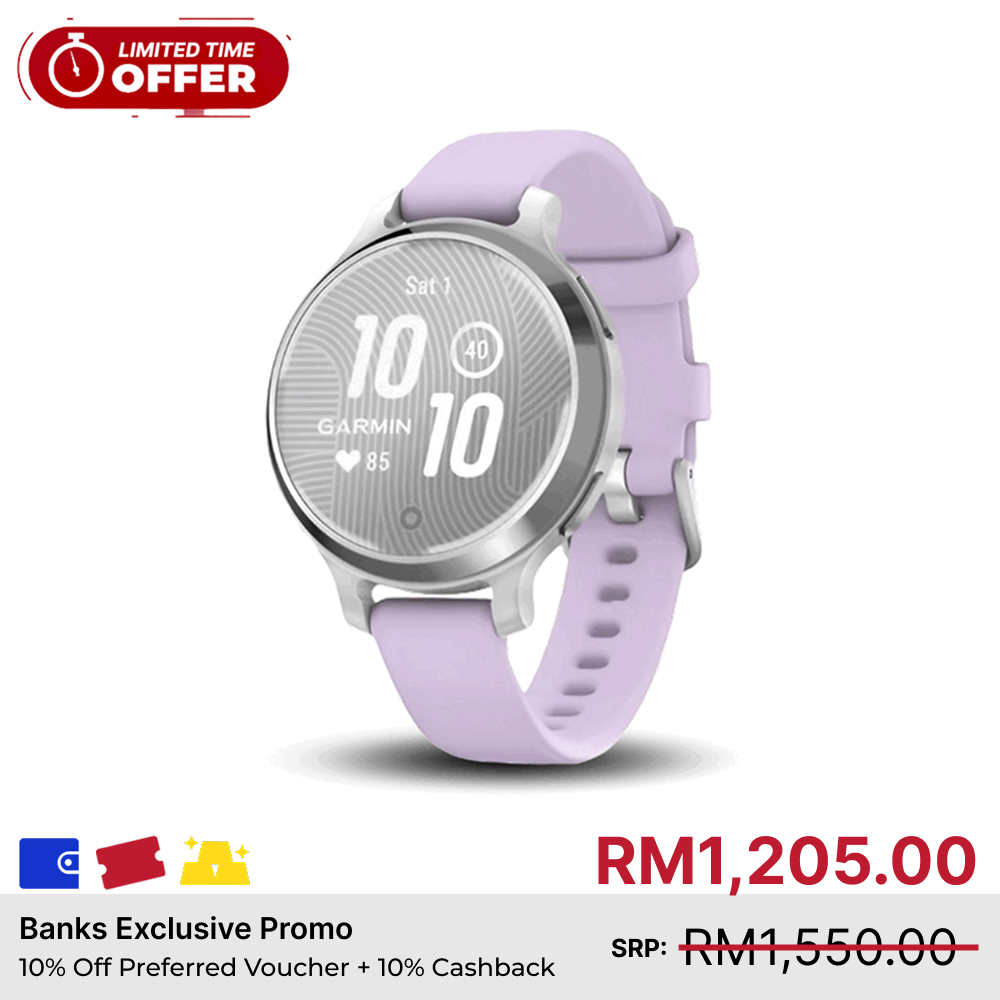 Garmin Lily 2 Active Stylish GPS Smartwatch