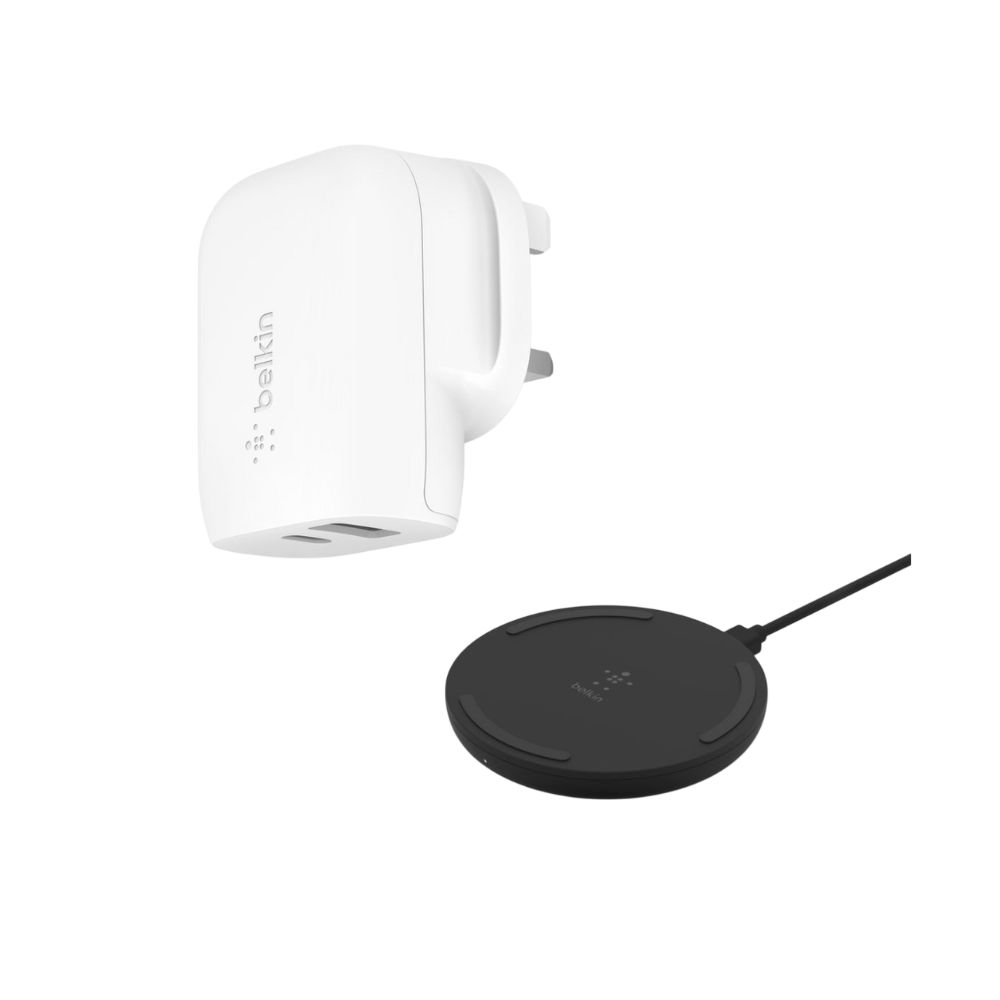 [Christmas Bundle] Belkin BoostCharge Dual 37W Charger / 15W Wireless Charging Pad