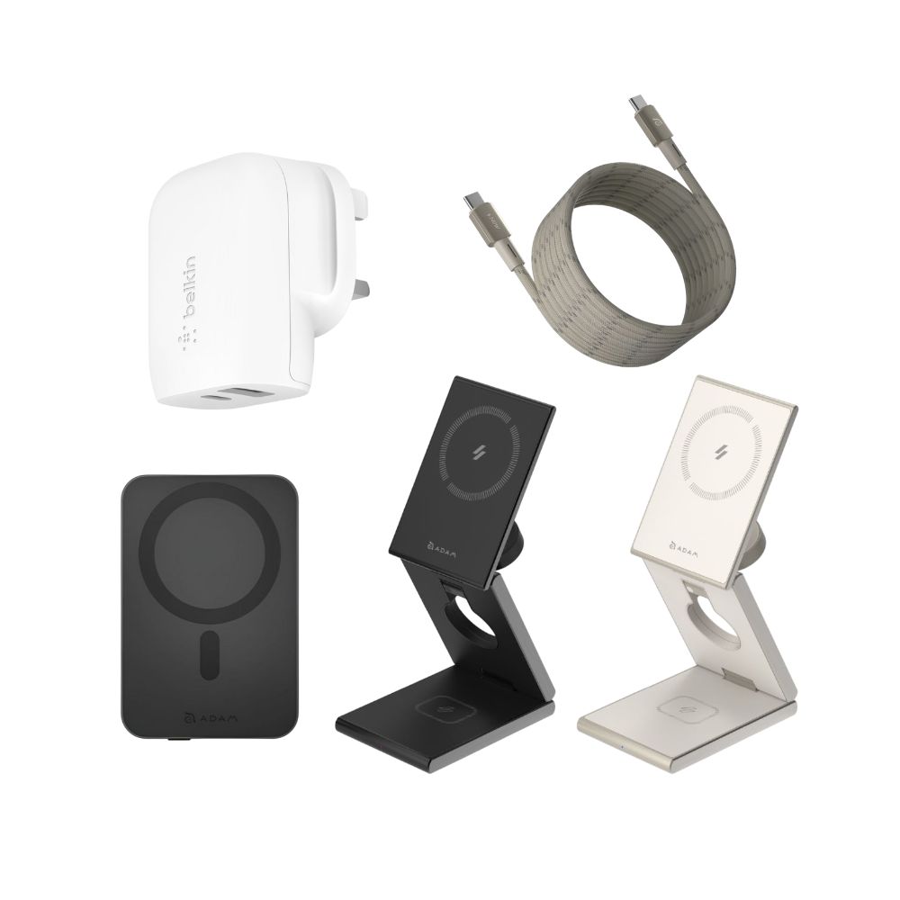 [Christmas Bundle] ADAM elements & Belkin | BoostCharge 37W Charger / CASA MP200 Cable (2M) / GRAVITY C1 Wireless Power Bank /Mag Z Foldable Charging Station