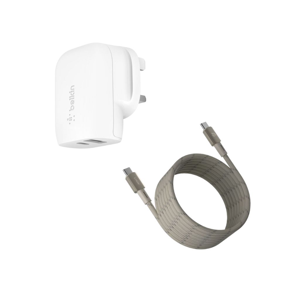 [Christmas Bundle] ADAM elements & Belkin | BoostCharge 37W Charger / CASA MP200 Cable (2M) / GRAVITY C1 Wireless Power Bank /Mag Z Foldable Charging Station
