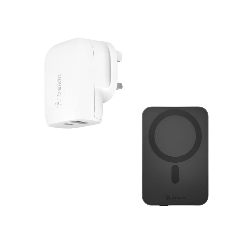 [Christmas Bundle] ADAM elements & Belkin | BoostCharge 37W Charger / CASA MP200 Cable (2M) / GRAVITY C1 Wireless Power Bank /Mag Z Foldable Charging Station