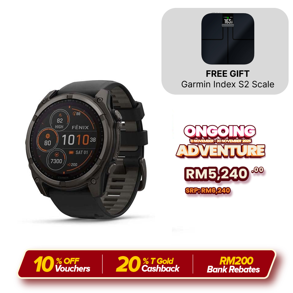 Garmin Fenix 8 Solar GPS Smartwatch