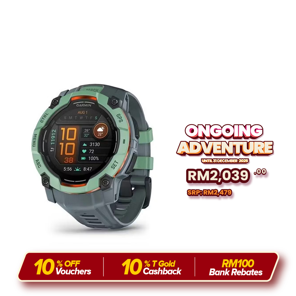 Garmin Instinct 3 AMOLED Rugged GPS Smartwatch