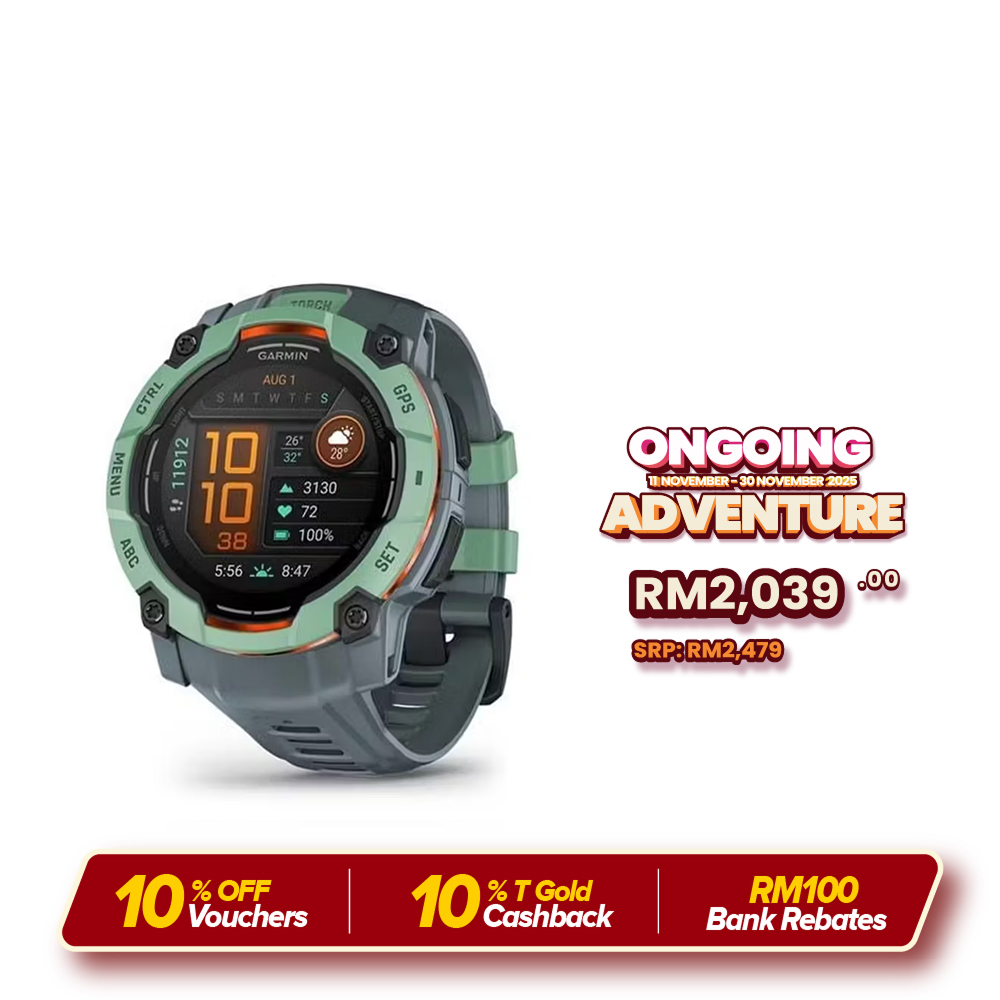 Garmin Instinct 3 AMOLED Rugged GPS Smartwatch