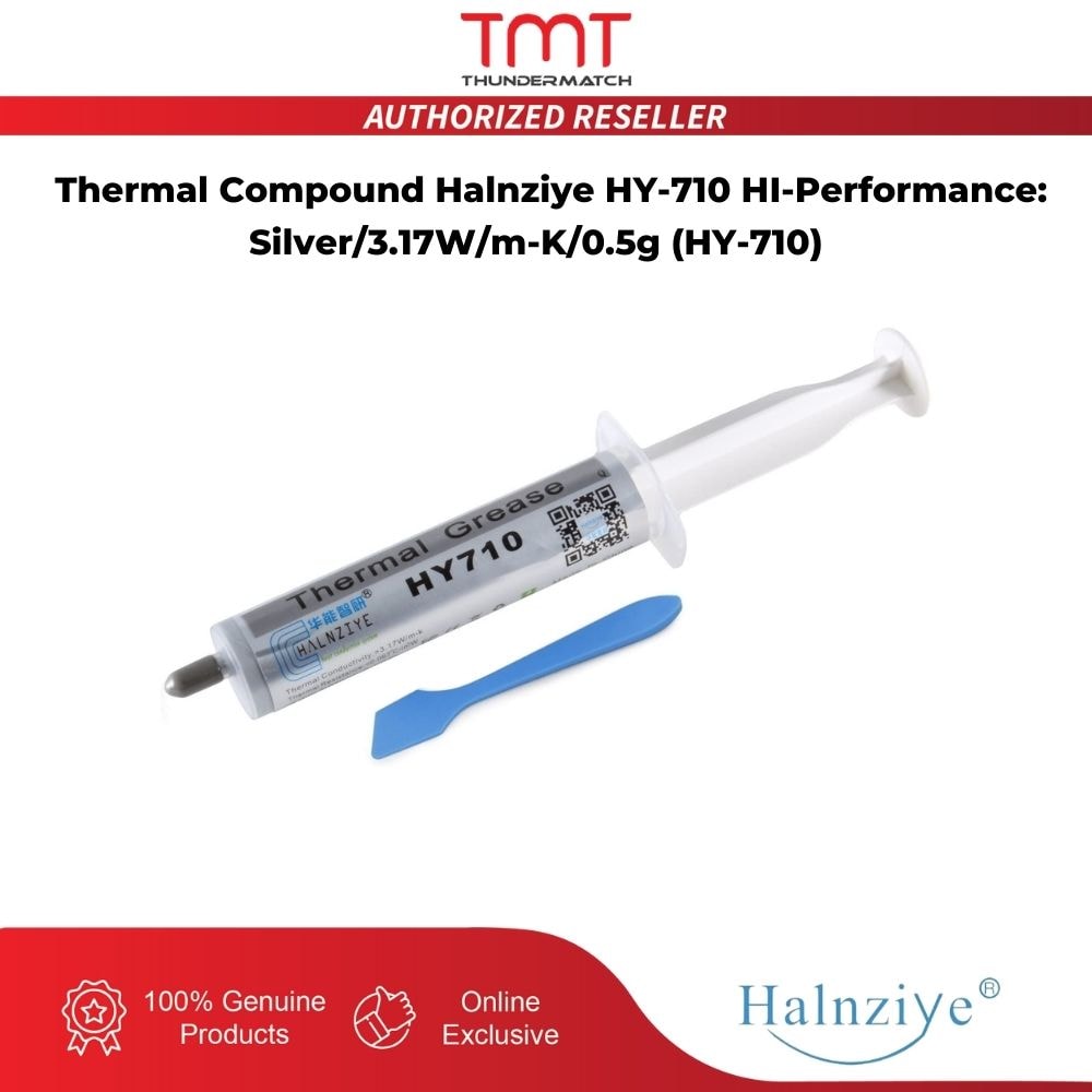 Thermal Compound Halnziye HY-710 HI-Performance: Silver/3.17W/m-K/0.5g | HY-710
