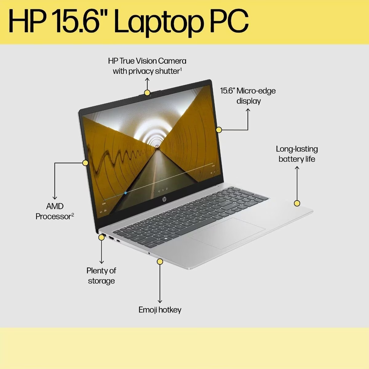HP 15-fc0373AU / fc0374AU / fc0375AU Laptop | AMD Ryzen 5-7430U